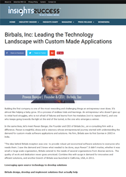 Birbals, Inc: Leading the Technology Landscape with Custom Made Applications